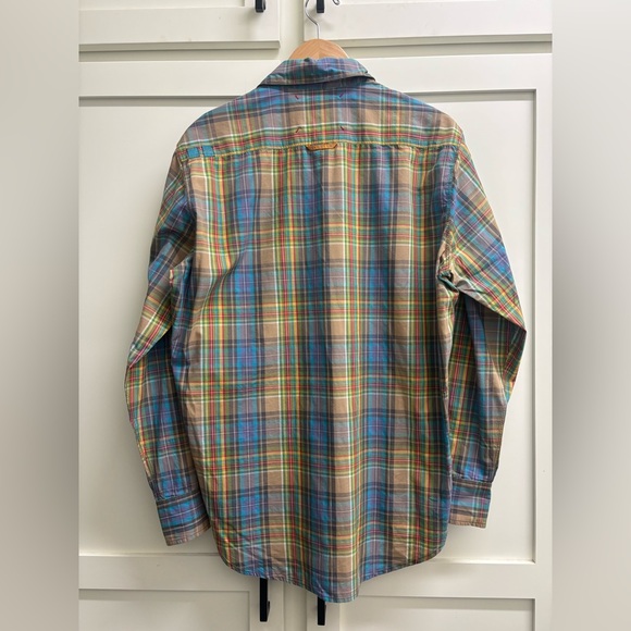 Robert Graham Mens Size M Freshly Laundered Shirt Plaid Button Front Multi Blue - Picture 2 of 9